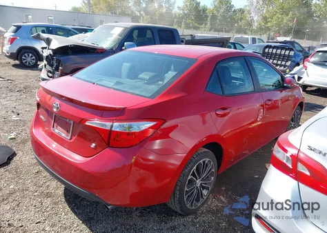 2015 Toyota Corolla S Plus from USA, damaged, VIN 2T1BURHE4FC316016